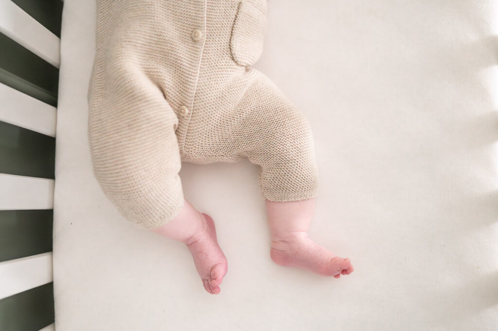 a newborn baby's feet captured during a watford baby photoshoot