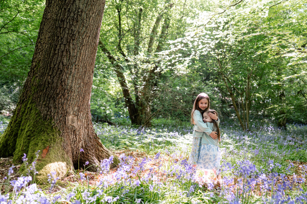 Hertfordshire bluebell family photography