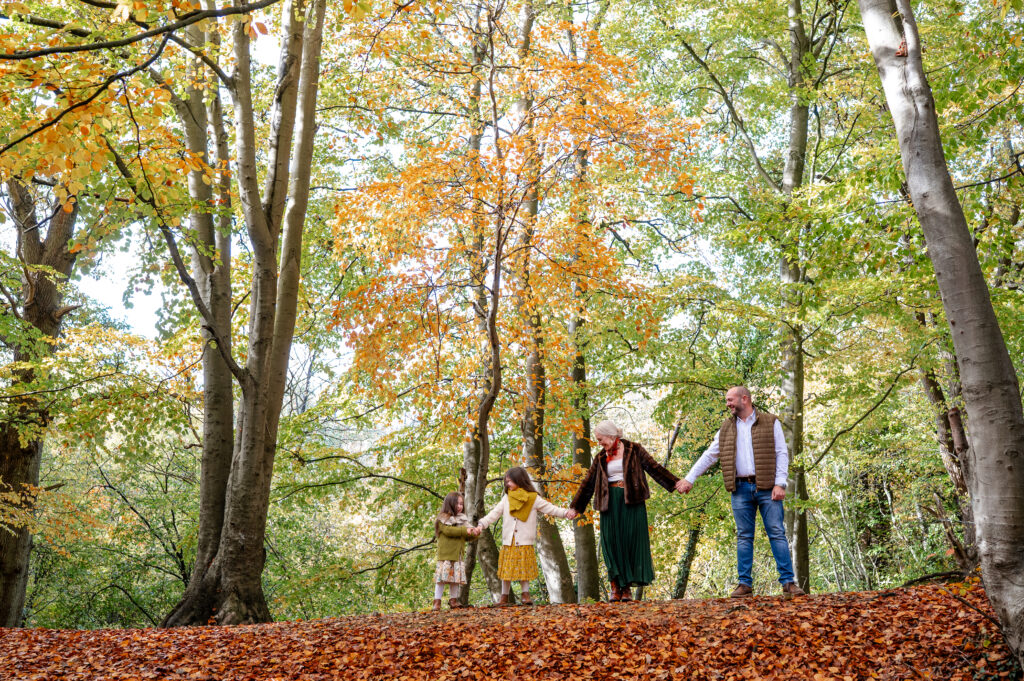 fun and games with a family on a Watford family photoshoot