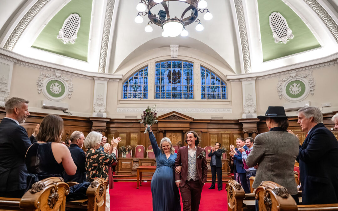 Islington Town Hall Micro Wedding: Fun and Confetti with Katie & Will