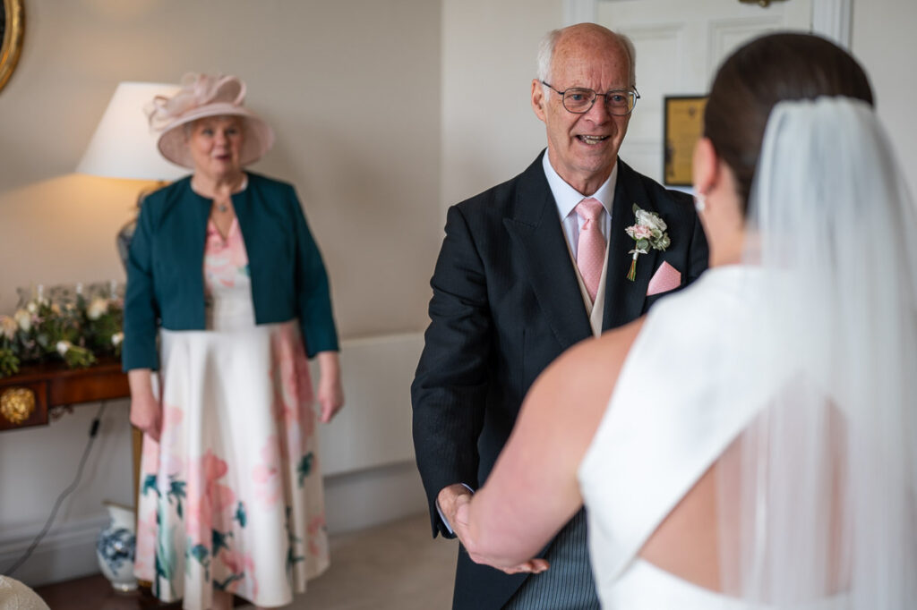 first look with dad at Berwick House, Shrewsbury