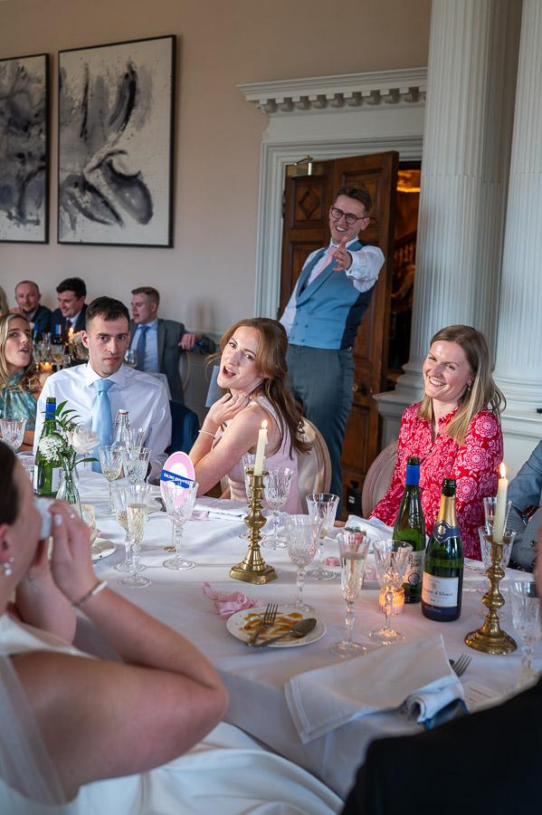 wedding speeches at Berwick House, Shrewsbury
