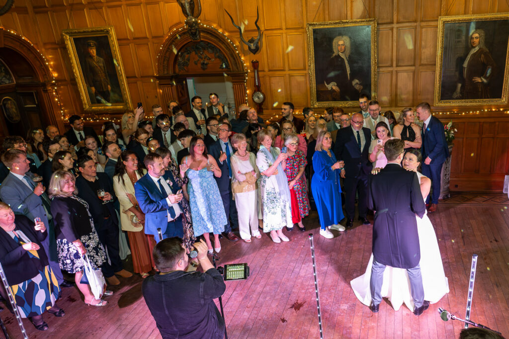 First dance at a Berwick House wedding, Shrewsbury