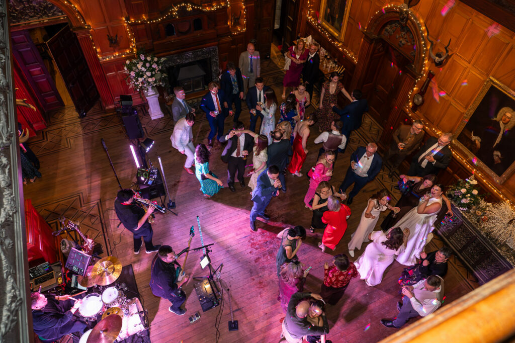 a wedding dance floor at Berwick House, Shrewsbury