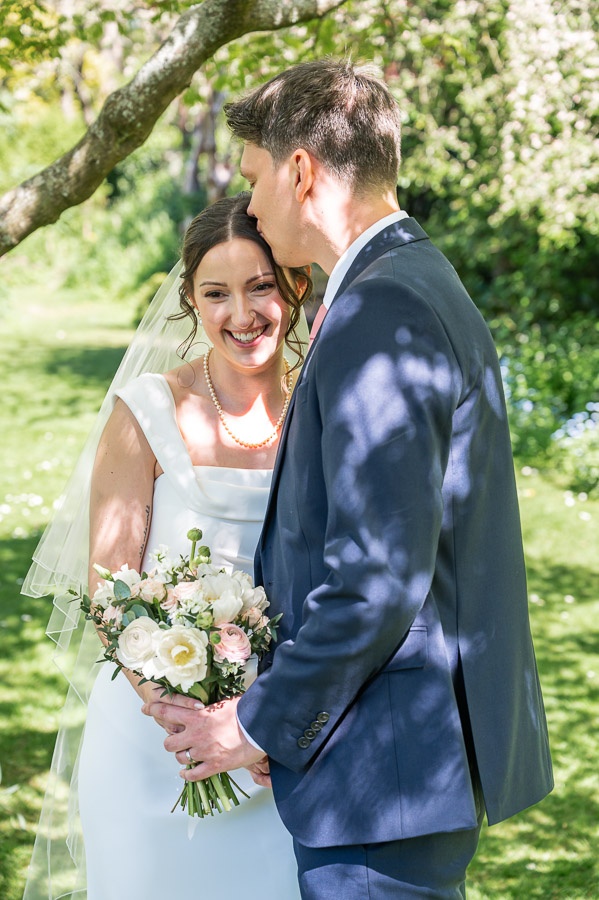 bride and groom portraits at Cheslyn House and gardens