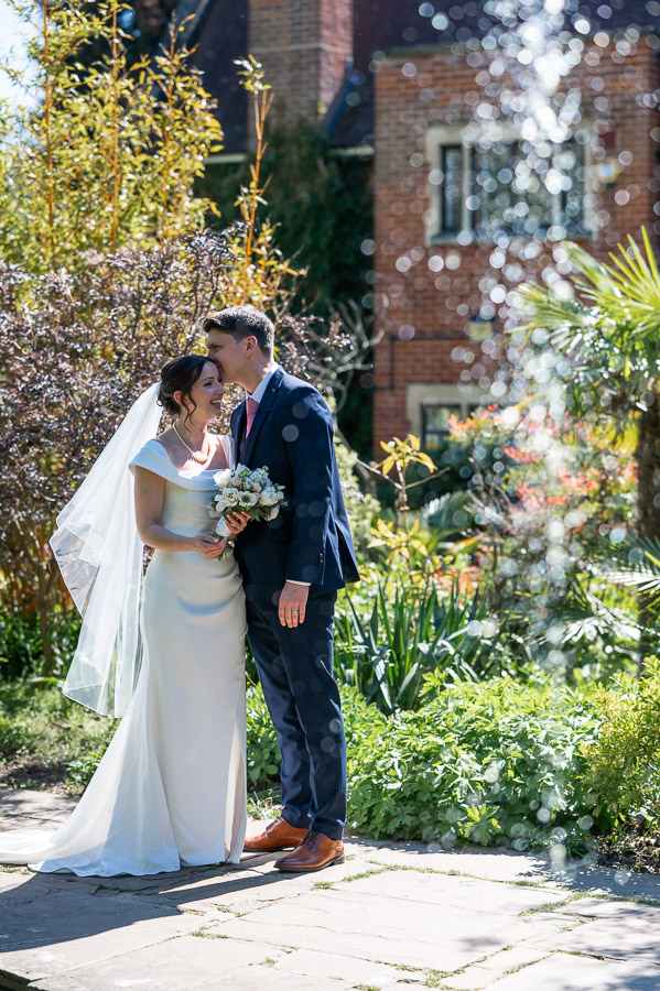 bride and groom portraits at Cheslyn House and gardens